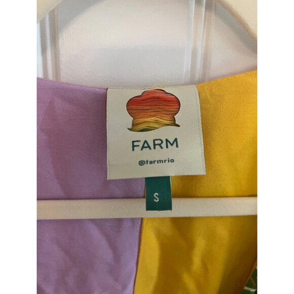 FARM Rio Mixed Beaks & Bananas Maxi Wrap Dress Size Small - Picture 6 of 9
